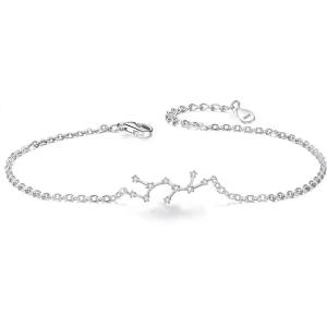 imageBriLove Gifts for Mom Women 925 Sterling Silver CZ Horoscope Zodiac 12 Constellation Astrology Link Bracelet for Mothers DayValentines DayBirthdayChristmasAnniversarySagittarius Nov 22  Dec 21