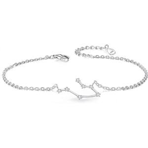 imageBriLove Gifts for Mom Women 925 Sterling Silver CZ Horoscope Zodiac 12 Constellation Astrology Link Bracelet for Mothers DayValentines DayBirthdayChristmasAnniversaryGemini May 21  Jun 20