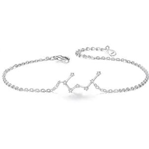 imageBriLove Gifts for Mom Women 925 Sterling Silver CZ Horoscope Zodiac 12 Constellation Astrology Link Bracelet for Mothers DayValentines DayBirthdayChristmasAnniversaryTaurus Apr 20  May 20