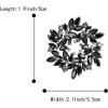 imageBriLove Austrian Crystal Rhinestone Elegant Flower Marquise Wreath Brooches for WomenBlack BlackTone