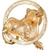 imageBriLove Austrian Crystal Rhinestone Tiger Brooches for WomenClear GoldTone