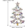 imageBriLove Christmas Tree Brooch Pin Xmas Star Crystal Marquise Decorative Gift for WomenClear AB SilverTone
