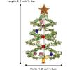 imageBriLove Christmas Tree Brooch Pin Xmas Star Crystal Marquise Decorative Gift for WomenGreen GoldTone