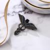 imageBriLove Halloween Costume Crystal Medical Symbol Angle Swing Caduceus Brooch Pin for Women Cosplay Party