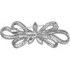 imageBriLove Wedding Bridal Brooch Pin for Women Fashion CZ Marquise Crystals Rhinestones Flower BroochesClear SilverTone