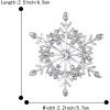 imageBriLove Womens Austrian Crystal Art Deco Winter Snowflake Brooch Pin for WomenWinter Snowflake