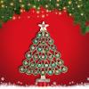 imageBriLove Womens Christmas Tree Brooch Xmas Star Teardrop Hollow Rhinestone Pin Costume GiftClear Multicolor GoldTone
