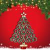 imageBriLove Womens Christmas Tree Brooch Xmas Star Teardrop Hollow Rhinestone Pin Costume GiftRuby Color GoldTone