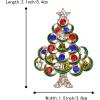 imageBriLove Womens Christmas Tree Brooch Xmas Star and Moon Crystal Enamel Pin Gift for Holiday