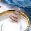 imageBriLove Womens Crystal Rhinestone RibbonShape Star Merry Christmas Tree Brooch PinGoldTone