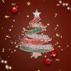 imageBriLove Womens Crystal Rhinestone RibbonShape Star Merry Christmas Tree Brooch PinGoldTone