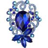 Navy Blue Silver-Tone