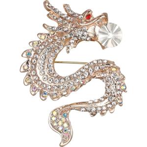 imageBriLove Vintage Crystals Animal Brooch Pins Jewelry Accessories for Women
