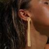 imageBriLove Fashion Long Chandelier Tassel Dangle Drop Earrings for Women Party Prom AccessoriesKnot GoldTone