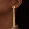 imageBriLove Fashion Long Chandelier Tassel Dangle Drop Earrings for Women Party Prom AccessoriesKnot GoldTone