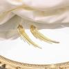 imageBriLove Fashion Long Chandelier Tassel Dangle Drop Earrings for Women Party Prom AccessoriesLinear GoldTone