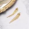 imageBriLove Fashion Long Chandelier Tassel Dangle Drop Earrings for Women Party Prom AccessoriesLinear GoldTone