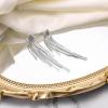 imageBriLove Fashion Long Chandelier Tassel Dangle Drop Earrings for Women Party Prom AccessoriesLinear SilverTone