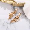 imageBriLove Womens Wedding Bridal Crystal Teardrop Multi Marquise Cluster Bling Dangle Earrings03Champagne GoldTone