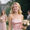 imageBriLove Womens Wedding Bridal Crystal Teardrop Multi Marquise Cluster Bling Dangle Earrings06Pink GoldTone