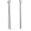 imageBriLove Fashion Long Chandelier Tassel Dangle Drop Earrings for Women Party Prom AccessoriesKnot SilverTone