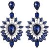 Navy Blue Silver-Tone