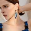 imageBriLove Butterfly Wing Hook Earrings Elegant Crystal Insect Dragonfly Drop Dangle Jewelry for Women4 Pairs