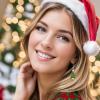 imageBriLove Christmas Tree Earrings for Women Lovely Cute Enamel Hook Dangle Earring for Party Prom AccessoriesGreen GoldTone