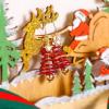 imageBriLove Christmas Tree Earrings for Women Lovely Cute Enamel Hook Dangle Earring for Party Prom AccessoriesRed GoldTone