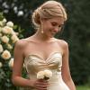 imageBriLove Womens Elegant Wedding Bridal Crystal Beaded Teardrop Chandelier Dangle Earrings02Champagne GoldTone