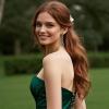 imageBriLove Womens Elegant Wedding Bridal Crystal Beaded Teardrop Chandelier Dangle Earrings03Emerald Color GoldTone