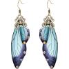Blue Topaz Antiqued Gold-Tone