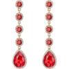 Ruby Color Gold-tone