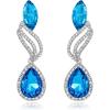 Blue Silver-tone