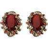 Ruby Color Antique-Gold-tone