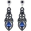 Navy Blue Silver-Tone