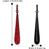 imageBriLove Wedding Bridal Elegant Crystal Beaded Teardrop Long Dangle Earrings for WomenRuby Color BlackTone