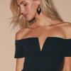imageBriLove Womens Bohemian Boho Crystal Hollow Leaf Chandelier Dangle Earrings01Black BlackTone