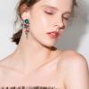 imageBriLove Womens Bohemian Boho Crystal Wedding Bridal Multiple Teardrop Chandelier Long Dangle Earrings02Multicolor GoldTone