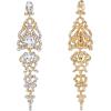 imageBriLove Womens Wedding Bridal Crystal Cluster Teardrop Dangle Earrings04Clear GoldTone