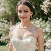 imageBriLove Womens Wedding Jewelry Leaf Cluster Flower Crystal Dangle Earrings Pendant Necklace Set for Bridal17Clear GoldTone