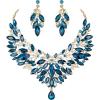 Blue Topaz Gold-Tone