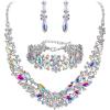 3Pcs-Iridescent Clear AB