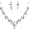 Iridescent AB Silver-Tone