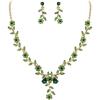 03-Emerald Color Gold-Tone
