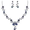 18-Navy Blue Silver-Tone