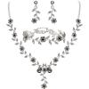 3Pcs-Grey Silver-Tone