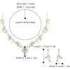 imageBriLove Wedding Jewelry Set for Women CZ Teardrop Flower Leaf Filigree Necklace Earrings Party Prom AccessoriesGoldtone