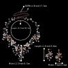 imageBriLove Womens Bohemian Boho Crystal Teardrop Freshwater Cultured Pearl Handmade Filigree Flower Choker Necklace Dangle Earrings SetGoldTone