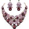 Deep Amethyst Color Gold-Tone